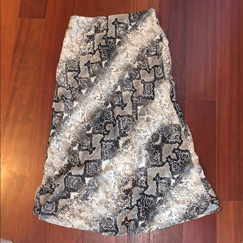 Sanctuary Midi Skirt -  Snakeskin